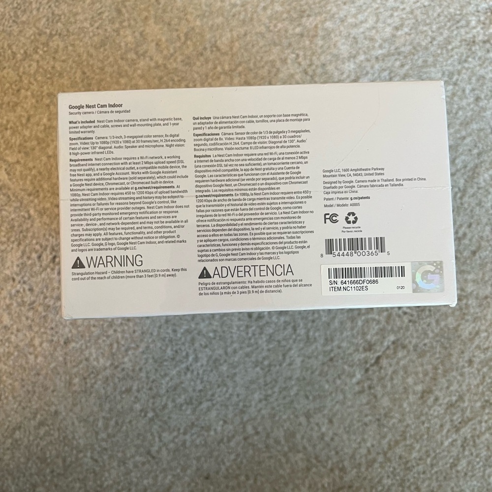 Google Nest Cam Indoor - NWT - Picture 5 of 7